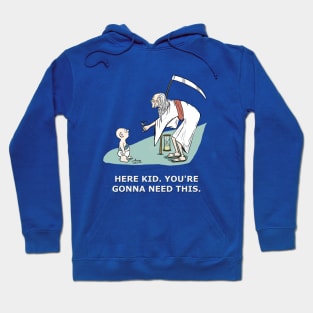 Funny New Year's Father Time cartoon Hoodie